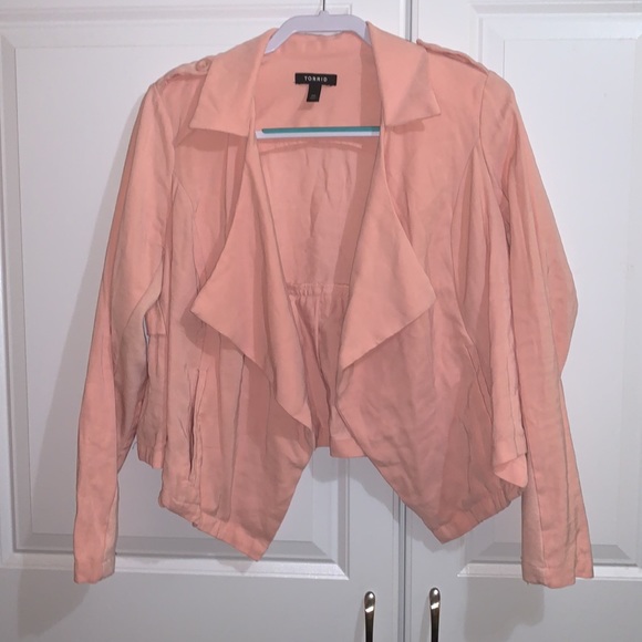 Torrid Soft Pink Blazer Size 00 (medium) - Picture 2 of 5